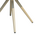 Τραπέζι Hilly Pakoworld Plywood και Αλουμίνιο σε Σαμπανιζέ Απόχρωση Φ100x75εκ