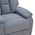 Πολυθρόνα Relax με Μηχανισμό Massage Terpsi Pakoworld Γκρι Βελούδο 80x94x100εκ