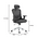 Καρέκλα Γραφείου Εργασίας Mergi Pakoworld Μαύρο Mesh 62x63x120εκ