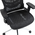 Καρέκλα Γραφείου Εργασίας Mergi Pakoworld Μαύρο Mesh 62x63x120εκ