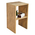 Βοηθητικό Τραπέζι Leofric Pakoworld Μελαμίνης oak 30x30x60εκ