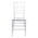 Καρέκλα Tiffany Pakoworld Διάφανο pc 38.5x46x88εκ
