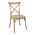 Καρέκλα Crossie Pakoworld pp σε Απόχρωση Cappucino 38x46.5x82εκ
