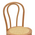 Σκαμπό Μπαρ Thonet Pakoworld Φυσικό Ξύλο Οξιάς-Έδρα Φυσικό Rattan 41x50x105εκ