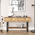 Κονσόλα Vien Pakoworld oak-Μαύρο 139x43x75,5εκ