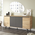 Μπουφές Augusta Pakoworld oak-Ανθρακί 160x40x78.5εκ