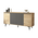 Μπουφές Augusta Pakoworld oak-Ανθρακί 160x40x78.5εκ