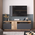 Έπιπλο Τηλεόρασης Elana Pakoworld Sonoma-Ανθρακί 150x29.5x46.3εκ