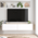 Έπιπλο Τηλεόρασης Επιτοίχιο Serit Pakoworld Λευκό-Sonoma 140x31.6x29.6εκ