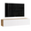 Έπιπλο Τηλεόρασης Επιτοίχιο Serit Pakoworld Λευκό-Sonoma 140x31.6x29.6εκ