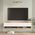 Έπιπλο Τηλεόρασης Επιτοίχιο Roscoe Pakoworld Λευκό-Sonoma 140x31.6x29.6εκ