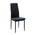 Καρέκλα Parker Pakoworld pu Ανθρακί-Μαύρο Πόδι 42x48x98εκ
