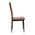 Καρέκλα Parker Pakoworld pu Cappuccino-Μαύρο Πόδι 42x48x98εκ