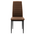 Καρέκλα Parker Pakoworld pu Cappuccino-Μαύρο Πόδι 42x48x98εκ