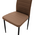 Καρέκλα Parker Pakoworld pu Cappuccino-Μαύρο Πόδι 42x48x98εκ