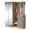 Έπιπλο Εισόδου Doorse Pakoworld Μελαμίνης Ανθρακί-Sonoma 147.5x35x180εκ