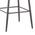 Σκαμπό Μπαρ Vivian Pakoworld Μαύρο Βελούδο-Πόδι Μαύρο Μέταλλο 57x50x100εκ