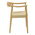 Πολυθρόνα Juvan Pakoworld Φυσικό Rubberwood 64x53x77εκ