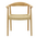 Πολυθρόνα Juvan Pakoworld Φυσικό Rubberwood 64x53x77εκ