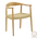 Πολυθρόνα Juvan Pakoworld Φυσικό Rubberwood 64x53x77εκ