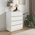 Συρταριέρα Kuanger Pakoworld mdf σε Λευκή Απόχρωση 80x40x80εκ