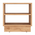Κομοδίνο Mason Pakoworld Μελαμίνης σε oak Απόχρωση 40x32x40εκ
