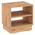 Κομοδίνο Mason Pakoworld Μελαμίνης σε oak Απόχρωση 40x32x40εκ
