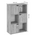 Βιβλιοθήκη Bookel Pakoworld Μελαμίνης σε oak Απόχρωση 59.5x27.5x89εκ