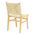 Καρέκλα Arten Pakoworld Σχοινί-Rubberwood σε Φυσική Απόχρωση 60x55x85εκ