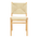 Καρέκλα Arten Pakoworld Σχοινί-Rubberwood σε Φυσική Απόχρωση 60x55x85εκ