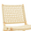 Πολυθρόνα Polisin Pakoworld Σχοινί-Rubberwood σε Φυσική Απόχρωση 55x80x77εκ