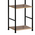 Βιβλιοθήκη Azuel Pakoworld Φυσικό-Μαύρο Μέταλλο 29x23.5x144εκ