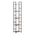Βιβλιοθήκη Azuel Pakoworld Φυσικό-Μαύρο Μέταλλο 29x23.5x144εκ