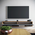 Έπιπλο Τηλεόρασης Επιτοίχιο Handra Pakoworld Ανθρακί-oak 180x31,5x29,5εκ