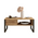 Τραπέζι Σαλονιού Honora Pakoworld oak-Μαύρο 100x60x44,5εκ