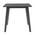 Tραπεζαρία Benson - Orlean Pakoworld σετ 5τμχ Rustic Grey - Ύφασμα Γκρι 80x80x75εκ