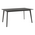 Tραπεζαρία Benson - Toto Pakoworld σετ 7τμχ Rustic Grey - Ύφασμα Γκρι 150x90x75εκ