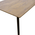 Τραπέζι Cuba Pakoworld mdf Sonoma-Μαύρο 120x70x76εκ