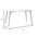 Τραπέζι Cuba Pakoworld mdf Sonoma-Μαύρο 120x70x76εκ