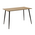 Τραπέζι Cuba Pakoworld mdf Sonoma-Μαύρο 120x70x76εκ