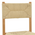 Καρέκλα Oarvine Pakoworld Φυσικό Rubberwood-Φυσικό Σχοινί 46x52x88εκ