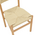 Καρέκλα Oarvine Pakoworld Φυσικό Rubberwood-Φυσικό Σχοινί 46x52x88εκ