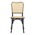 Καρέκλα Zozele Pakoworld Φυσικό Rattan pe-Μαύρο Toon Wood 45x51x88εκ
