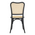 Καρέκλα Zozele Pakoworld Φυσικό Rattan pe-Μαύρο Toon Wood 45x51x88εκ