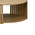 Τραπέζι Σαλονιού Heavenly Pakoworld mdf Φυσικό Φ83x38εκ