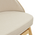 Καρέκλα Sarian Pakoworld Μπεζ Ύφασμα-Rubberwood Φυσικό Πόδι 69,5x71x70.5εκ