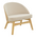 Καρέκλα Sarian Pakoworld Μπεζ Ύφασμα-Rubberwood Φυσικό Πόδι 69,5x71x70.5εκ