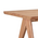 Τραπέζι Winslow Pakoworld Ξύλο Rubberwood Ανοικτό Καρυδί 160x85x75εκ