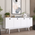 Μπουφές Salonde Pakoworld Λευκό Μελαμίνης-Λευκό pp Πόδι 180x40x82.6εκ