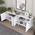 Μπουφές Salonde Pakoworld Λευκό Μελαμίνης-Λευκό pp Πόδι 180x40x82.6εκ